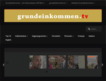 Tablet Screenshot of grundeinkommen.tv